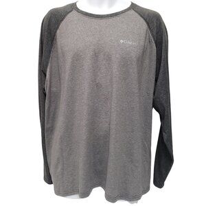 Columbia Mens Raglan Long Sleeve Shirt Size XXL